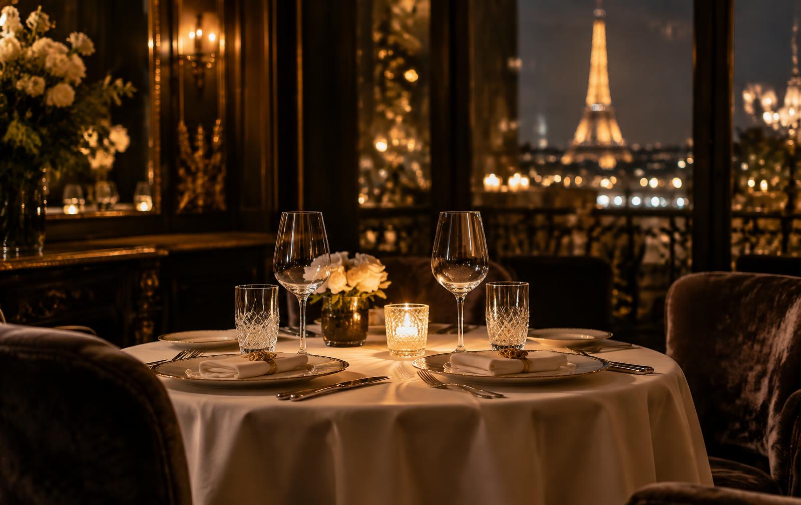 Table dressée pour une rencontre organisée par Alchimie-Dating